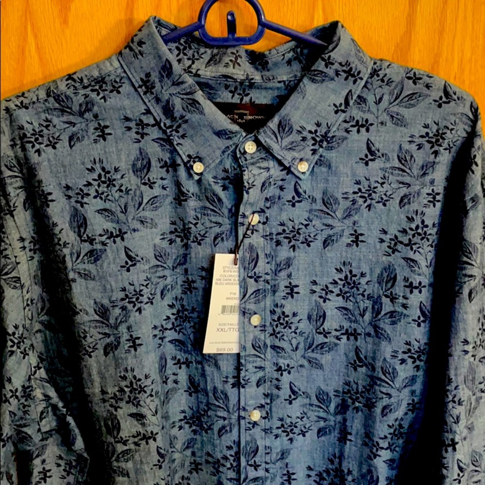 Black Brown Dress Shirt